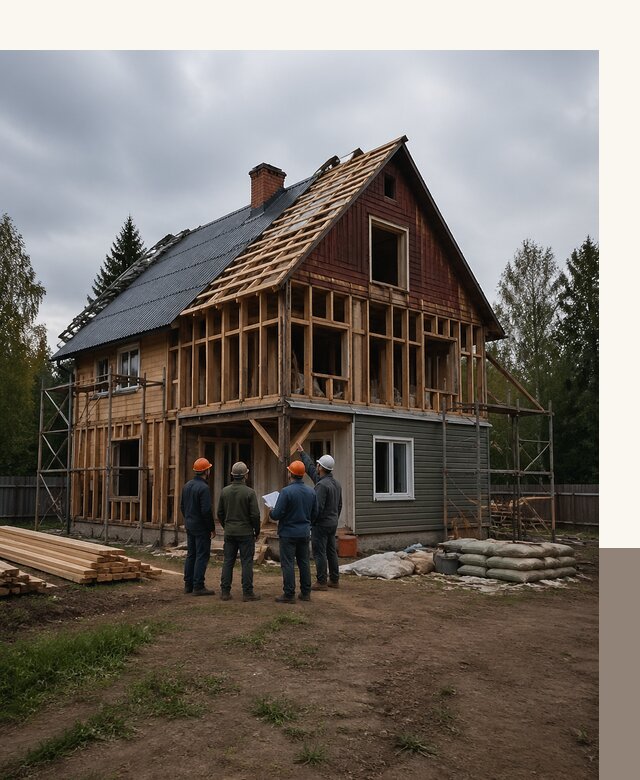 Реконструкция дачного дома в Слободской под ключ с проектом