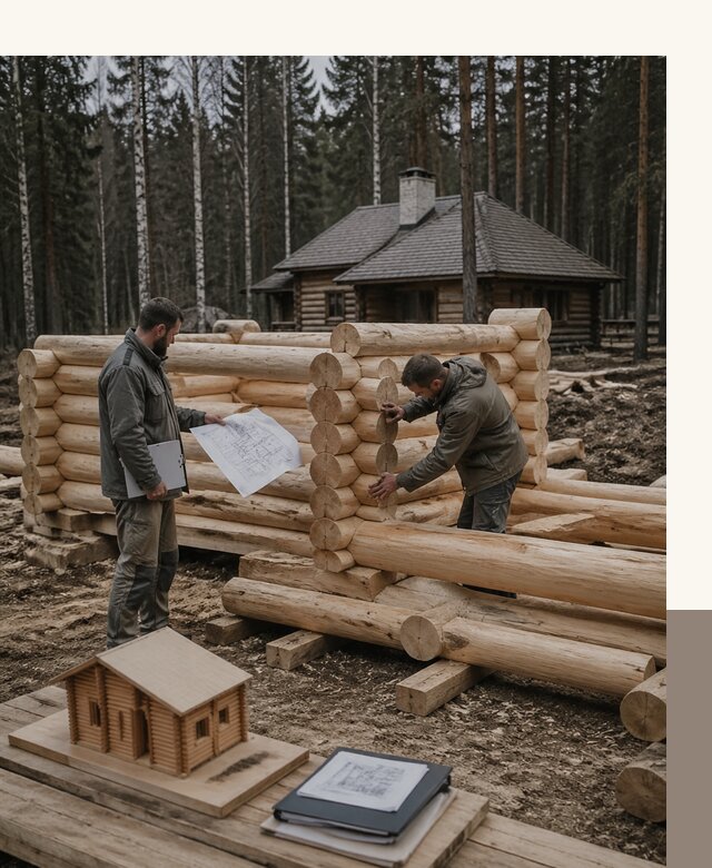 Проектирование и строительство домов из бревна в Слободской